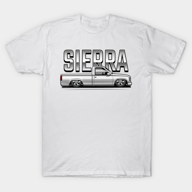 The Sierra Pickup Truck (Summit White) T-Shirt by Jiooji Project